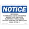 Signmission OSHA Notice Sign, 5" Height, 7" Width, Methanol Flammable Liquid And Vapor May Sign, Landscape OS-NS-D-57-L-14206 - alternate 1